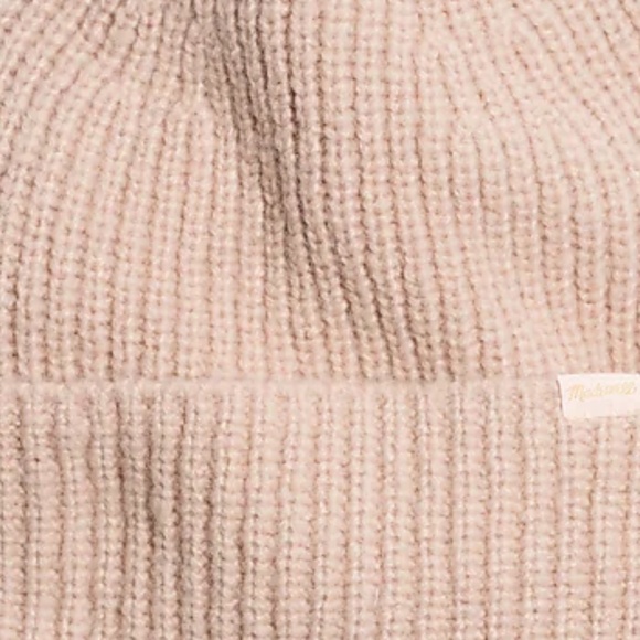 NWT Madewell Alpaca-Blend Cuffed Beanie Light pink - Picture 4 of 4
